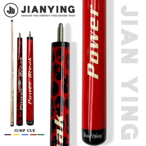 Jump and break cues 3 parts - 143 cm /56.2 inches - Clubhead: 1.4 cm /0.55 inches - Weight: 19-21 ounces - Wooden shaft prick stroke