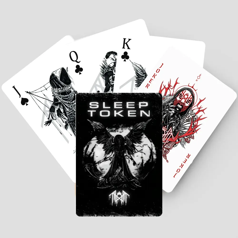 Sleep Token Rock Band Playing Cards | Collectible Gothic Poker Card Game | Ultimate Gift for Music Lovers