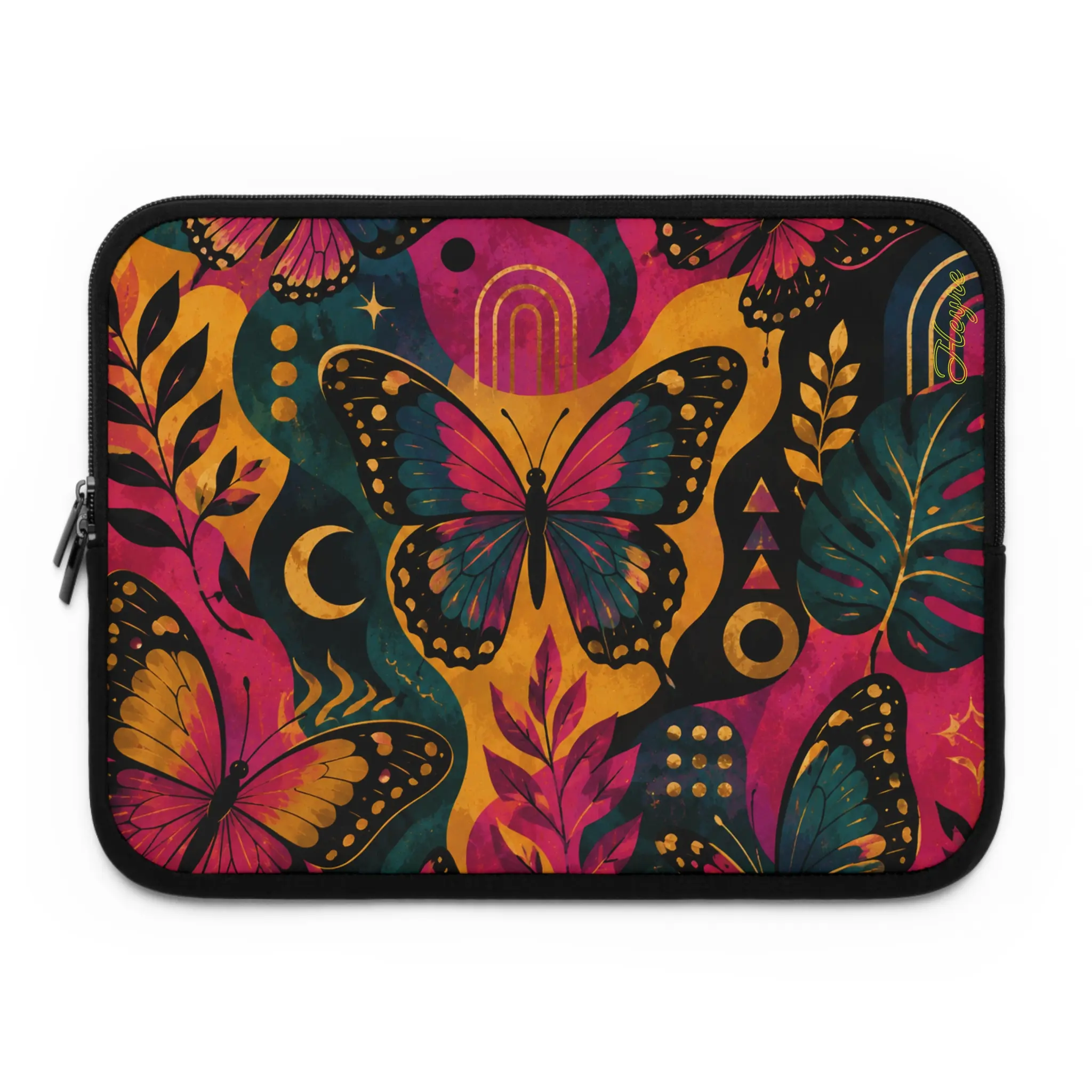 Heyre Pink Butterflies | Laptop Sleeve