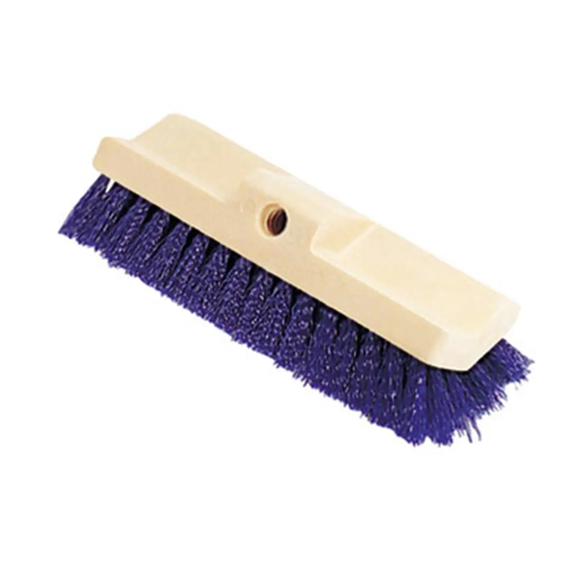 212 MAIN Bi-Level Split-Brush Deck Scrubber - 10 in Plastic Block with Tapered Hole, Polypropylene Fibers, Scrubber Cleaning Versatile Cleaning Tool for Household Use