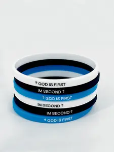 Silicone wristbands, men's and women's wristbands, motivational jewelry, watch strap bracelets, Bible scripture bracelets, Bible Verse Bracelet, suitable for daily wear, vacation and dating occasions, a small gift