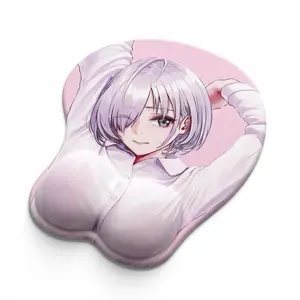 Ergonomic Mouse Pad, Comfortable Memory Silicone Material, Relieves Wrist Fatigue, Suitable for Office or Gaming