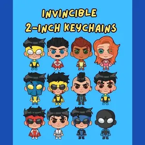 12 Ops Invincible MINI Acrylic Keychains || Anime Chibi Cutest Design Bag Charms