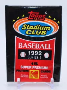 1992 Topps Stadium Club Series 1 Baseball Pack (15 Cards)
