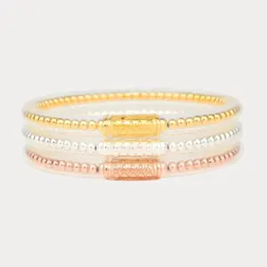 BudhaGirl Bibi All Weather Bangles (Set of 3) - Serenity Prayer