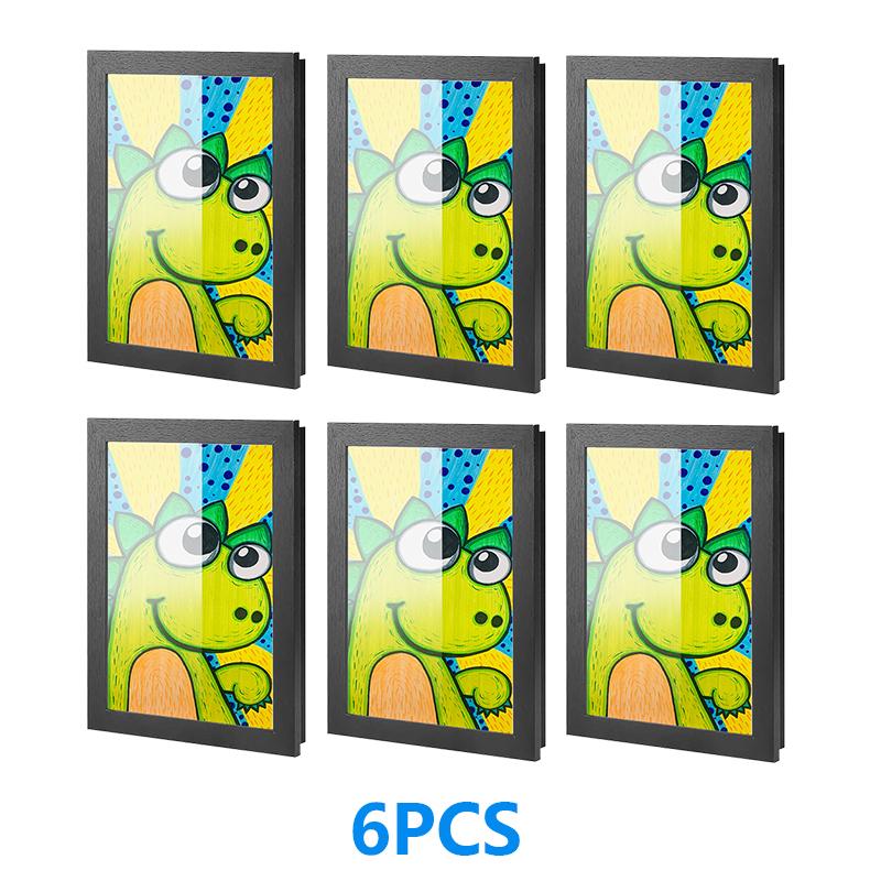 3/6-Pack Kids Artwork Frames Changeable - Kids Art Frames Front Opening 8.5 x 11 Holds 150 Pics, Artwork Frames for Kids Art, Kids Art Frame Ideal for Portfolio, Pictures, Drawings Decoration digital photo frame digital picture frame picture frame