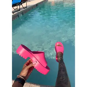 Slip On Platforms - Pink