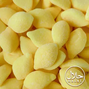 Halal Lemon Gummy Candy – Sweet & Tangy Citrus Gummies | Soft Chewy Lemon Slices | Fresh Zesty Flavor Treat