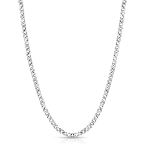 Unisex Miami Diamond Cut Lead-Free Stainless Steel Cuban Link Curb Chain Necklace, Casual Men's Accessories, Non-Tarnish Low-Upkeep Fashion Jewelry
