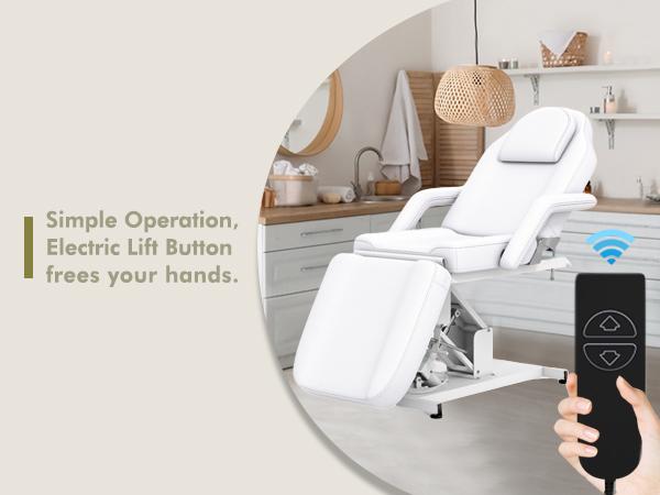 Massage Table Electric Height Adjustable Massage Bed Massage Bed Facial Bed Lash Bed for Eyelash Extensions Salon Chair