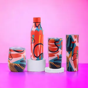 Eclat finds Elegant  4 piece Ensemble Bottle slim cup, Tumbler and Egg shaped cup