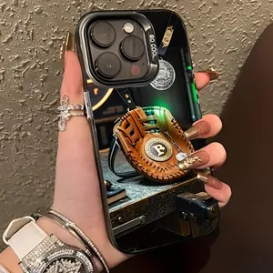 Phone case for iPhone 16 Pro Max 15 Plus 14 13 12 11 XR XS Featuring a Baseball Theme Design Full Body Protection Anti-Scratch PC Smartphone Cover