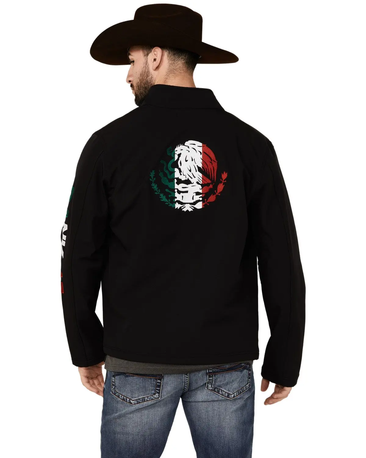Rank 45 Men's 45&Reg; Men'S Mexico Embroidered Seal Softshell Jacket - Rmsu24o6-Blk