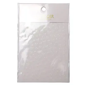 White Heart Glitter Stickers