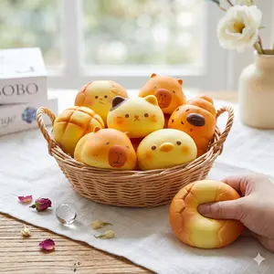 Soft Jumbo Squishies, Big Cheese Squishy Stress Relief Toy, Cute Sensory Fidgets for Anxiety and Relaxation