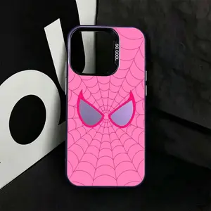 Pink Spider - Cool Eyes Phone Case Compatible with iPhone 17 16 15 14 13 12 11 Pro Promax Plus Air Anti-fingerprint on-Yellowing Military-Grade Drop-Proof High Definition Clarity EDCS0522686M76733