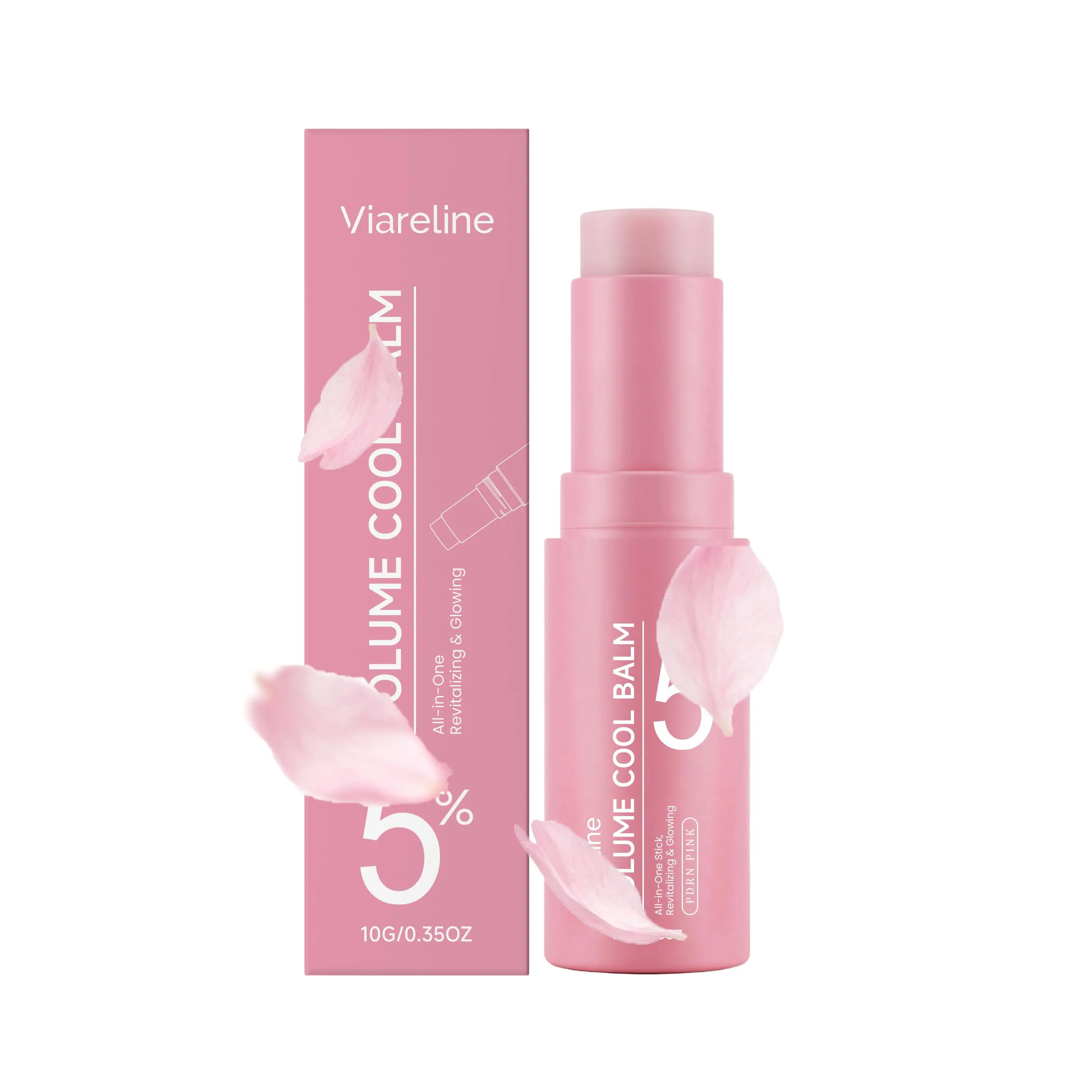 PDRN Pink Collagen Volume Multi Balm 10g, 5% Volufiline Skin Care Stick, Hydrating Firming Facial Balm, Portable Solid Moisturizing Stick, Improve Skin Texture, Daily Facial Nourishing Care For All Skin Types