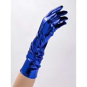 Layla Elbow Length Metallic Gloves