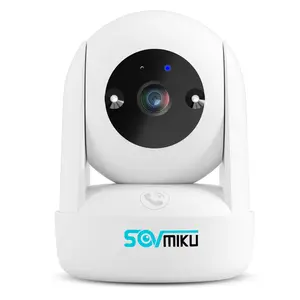 【2K AI Tracking】Security Camera for Home,Pet Camera Indoor, home Monitor,360° View Pan/Tilt Surveillance Camera, Two Way Audio,Night Vision,Easy to Setup,Audible Alarm,2.4GHz Wi-Fi,SD Slot