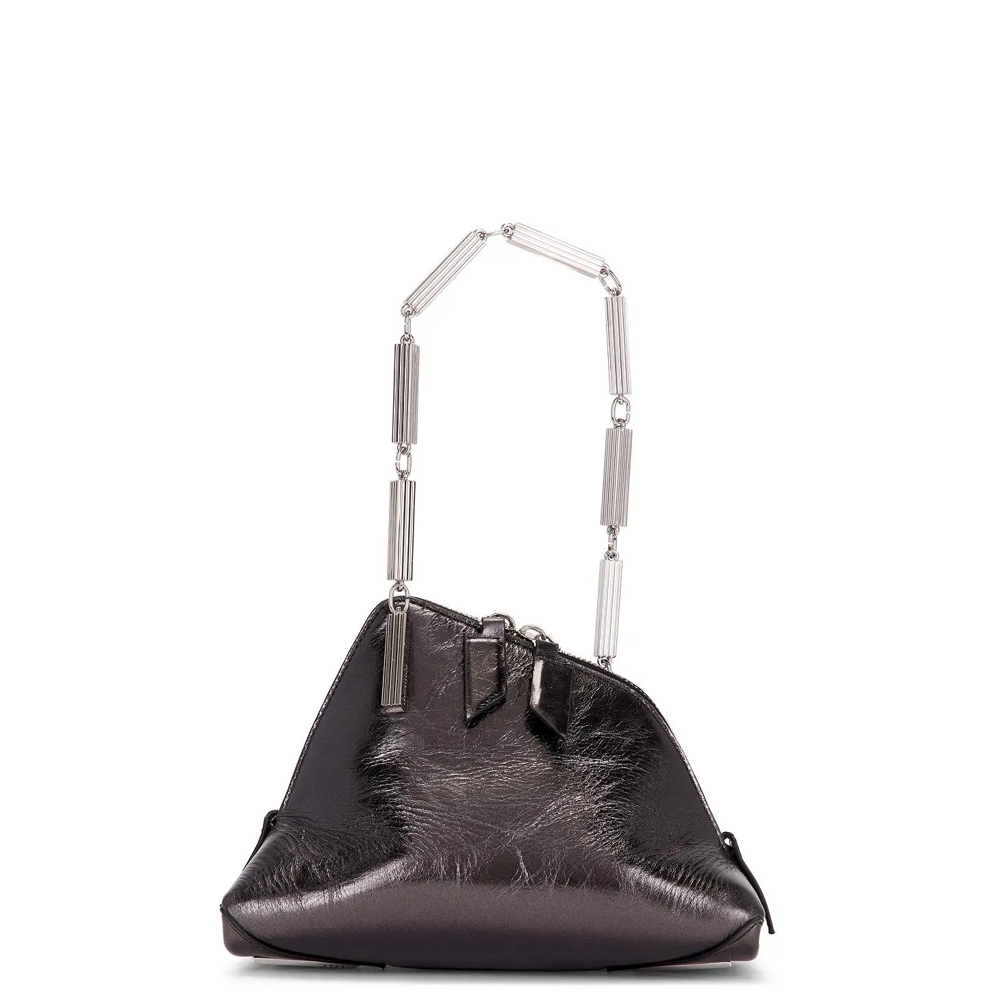 THE ATTICO La Scala Clutch in Dark Grey