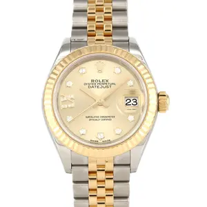 Pre-owned ROLEX Stainless Small Leather Goods Datejust Steel Yellow Gold Automatic
