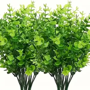 10-Piece UV-Resistant Artificial Greenery Set, Realistic Leaf Plants for Home Decor, Indoor Plants Decor, Perfect for Bedroom & Office, Natural Charm Addition