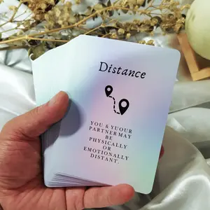 1 box of Love Oracle Cards,Tarot Cards for Beginners Twin Flame Oracle Cards, Tarot Card Game, Tarot Cards Decks with Meanings on Them Soulmate to Romantic Relationships(3.42" × 4.72")