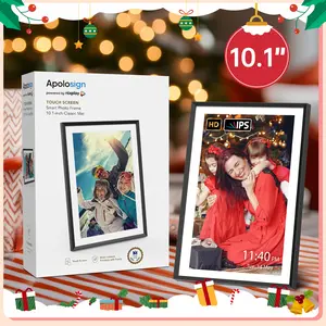 【Black Friday】Nixplay Digital Picture Frame, Christmas Gift, 10.1 inch 15.6 inch WiFi Video Decor Photo Frame, Free APP, Wall Mountable, HD Touch Screen Display , Support Storage of 80,000 photos, Smart Electronic Picture Frame for Home Office