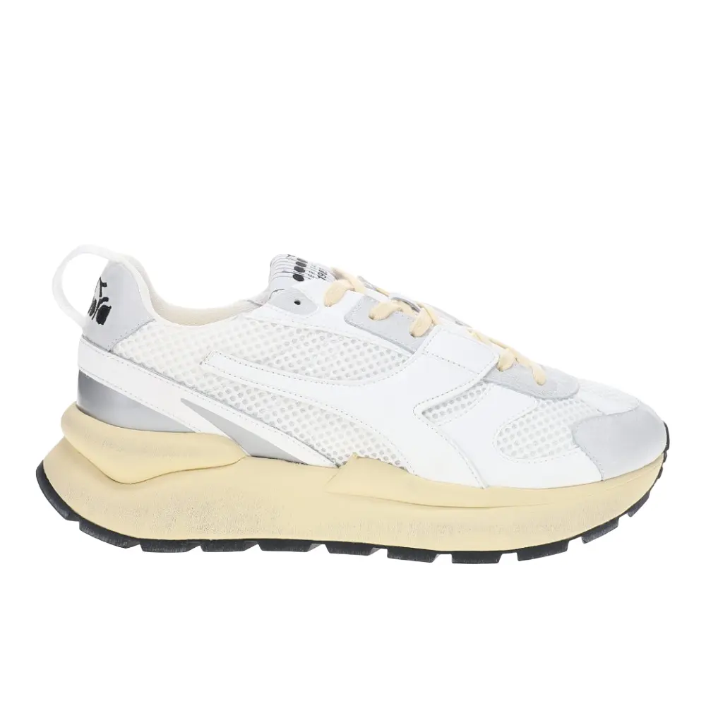 diadora Womens Mercury Elite Urban Lace Up Sneakers Shoes Casual - White