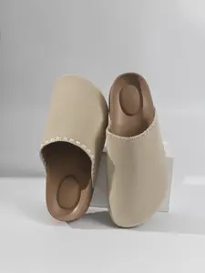 Women's Thick Sole Eva Half Slipper Sandals, Winter Classic Design, Comfortable & Stylish, Perfect for Outdoor Activities, Rubber Sandals