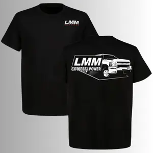 LMM Duramax 6.6 Diesel Power T-Shirt, 2 Sides, Silverado Heavy Duty Pickup Shirt