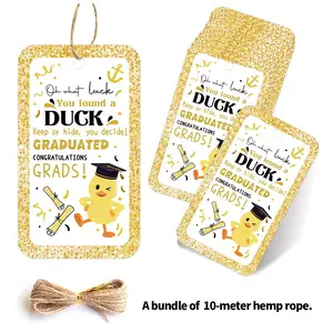 50 Graduation Duck Gift Tags, Happy Surprise Hang Tags, Graduate Celebration Decorations, Album, Party Invitations, Craft Projects