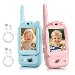 Video Walkie Talkie for Kids Rechargeable Video Intercom Kids Walkies Talkies,Walkie Talkie for Indoor Outdoor Games, Camping, Hiking for Boys Girls Ages 3-12 Children's gifts