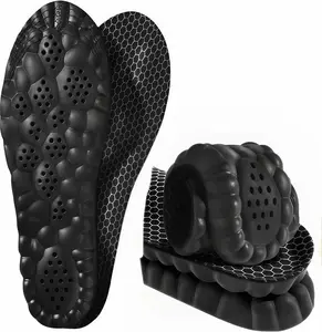 Cloud Soles for Men & Women 4D Anti-Fatigue Shock Absorption Foot Pain Relief Insoles Black L