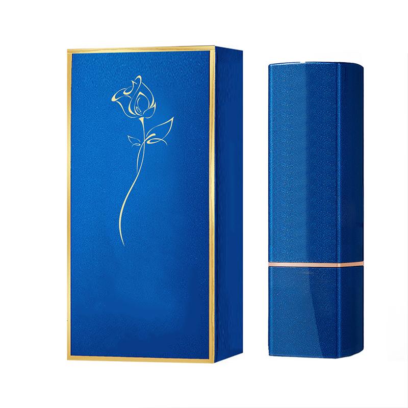 GINBI Blue Enchantress Temperature Changing Lipstick 3.8g - Magical Color Changing Lip Makeup Reacts to Body Temperature PH Value Provides Customized Flush Color Hydrates Smooths Lip Lines Day Night Use Plant Extract Formula