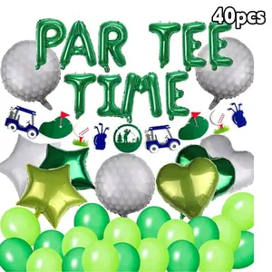 40pcs Golf Party Decorations - Sport Themed Decor with Balloons Banner,Men Party ,Multi-Holiday Sport Supplies mini gifts