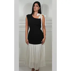 Liza Midi Dress-Black