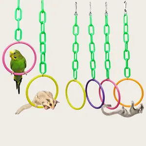 1pc/2pcs Parrot Toy Parrot Sugar Glider Squirrel Flower Branch Mouse Climbing Swing Bird Supplies Small Pet Supplies Cage Decoration