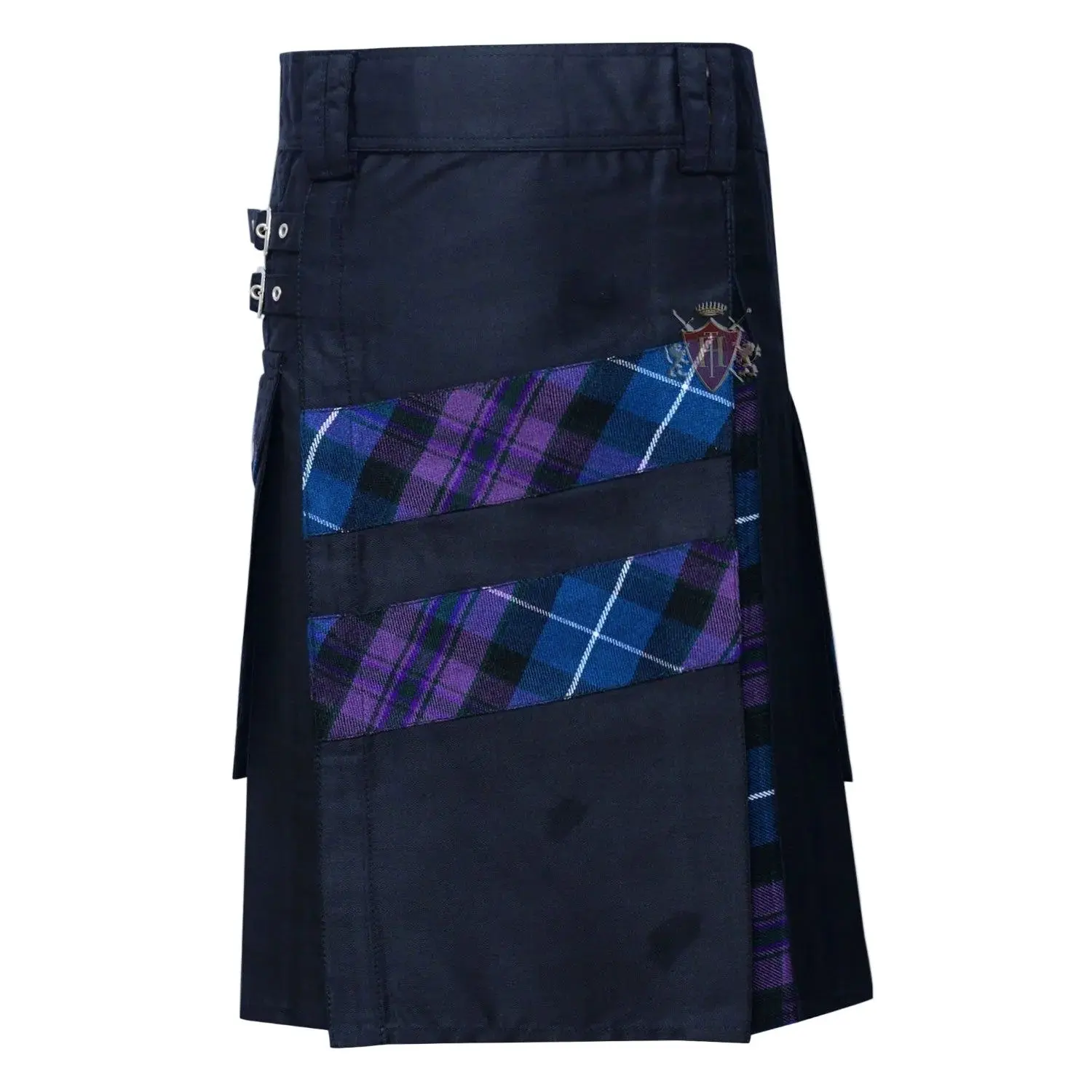 Men's Modern Pride of Scotland Hybrid Kilt, Menswear Clothes with Casual Polyester-Cotton Blend for Sports & Outdoor Activities