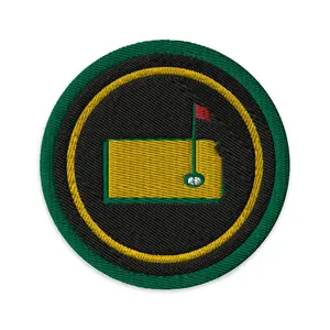 Kansas - Golf Master Iron On Patch 3in