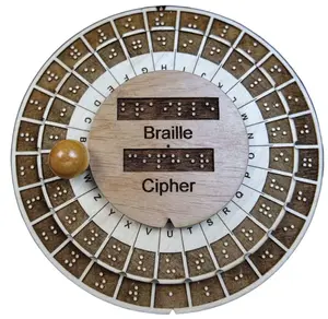 Braille Cipher Wheel | Encryption Device for the Blind