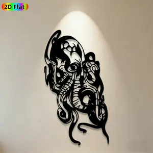 1pc Cthulhu Metal Wall Art,Cthulhu Statue Mural, Ideal Gift for Halloween, Gothic Home Decor, Rustic+Metal Wall Decor Wall Sculptures, Perfect for Indoor Wall & Outdoor Fence,Cthulhu Mythos Enthusiasts