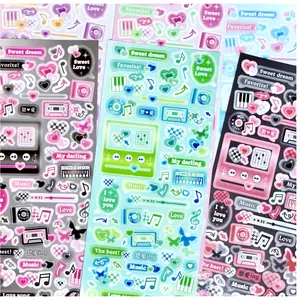 1 Sheet Y2K Sweet Dream Stickers - Colorful Stickers for Decorative Use, Perfect for Decorative Ornaments