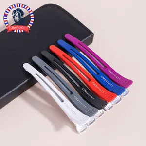 6Pcs Hairdressing Clamps Women's Claws Section Clips Barber Crocodile Hairpin Salon Styling Tools Hair Accessories