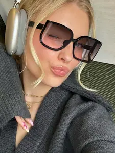 Fashion Square Frame Sunglasses for Women, Leopard Print, Uv100 Protection Lenses, Perfect for Outdoor Activities and Casual Wear, Stylish Business Accessory, All Seasons Wear