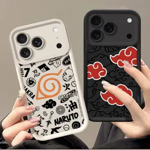 Anime N-NARUTOS Akatsuki Phone Case For iPhone 17 Air 16E 16 15 14 Plus 13 12 11 Pro Max XR SE 2020 SE4 7 8 Soft Silicone Cover