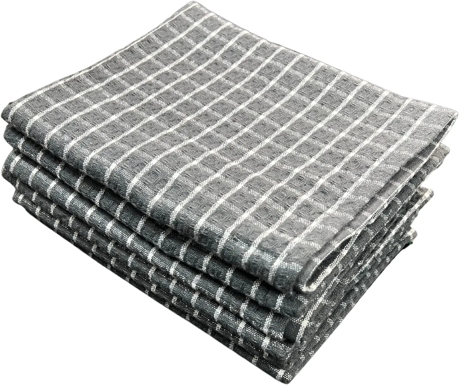 Knit Knation Kitchen Towels 18×28 Inch Set of 6 | 100% Cotton Highly Absorbent Tea Dish Towels for Kitchen | Premium Quality Ultra Soft Bar & Hand/Tea Towels Washable Reusable Water Absorbent Kitchen - Orange/Charcoal/Green