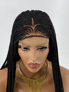 Ready to ship-Closure-Tribal Cornrow