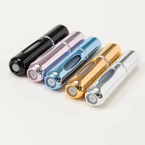 1/5 Pcs Portable Perfume Spray Bottle Mini Refillable Travel Atomizer, Empty Spray Bottle for Travel and Outing, Random Color Options