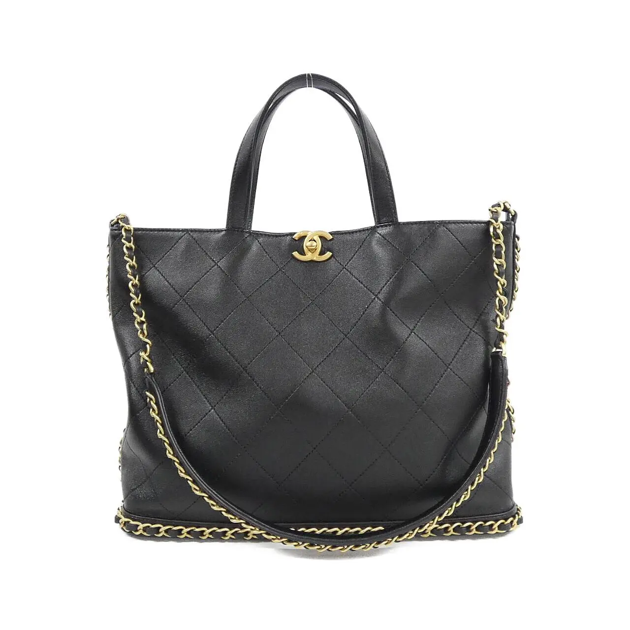 Pre-owned CHANEL Lambskin Shoulder Bags Handbag